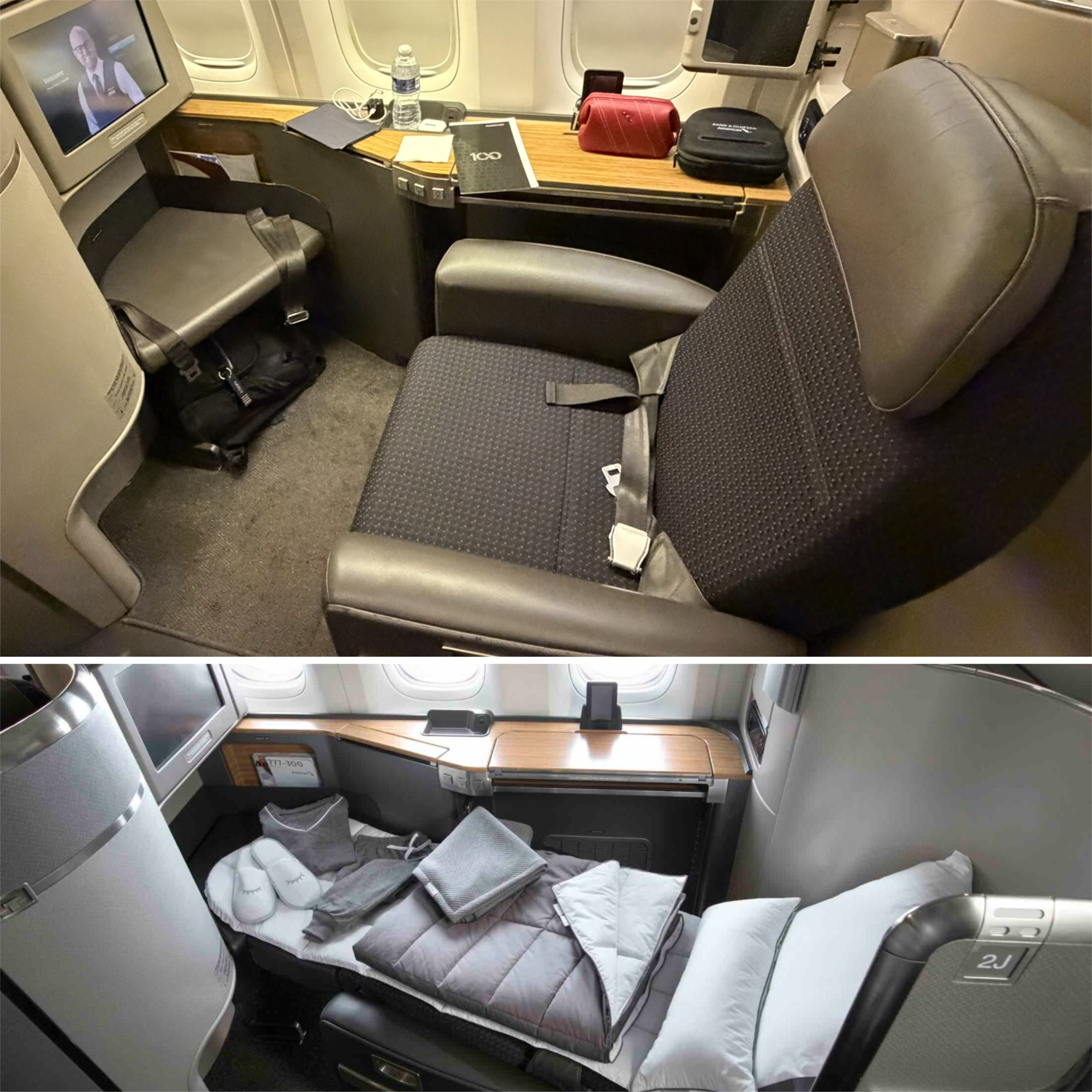 a collage of a bed and a chair