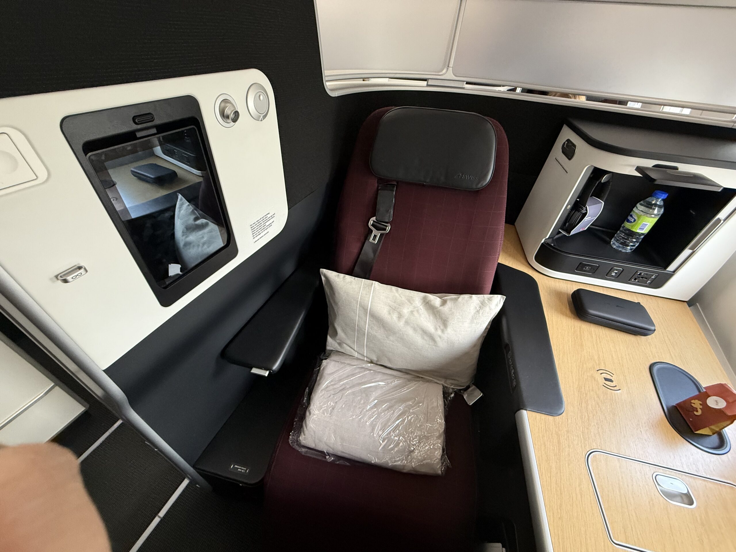 a seat in a plane