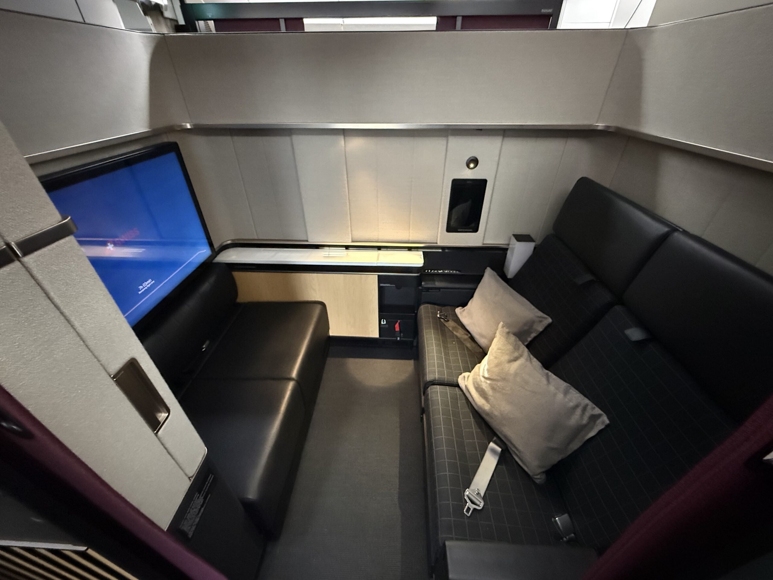a couch and a tv in a room
