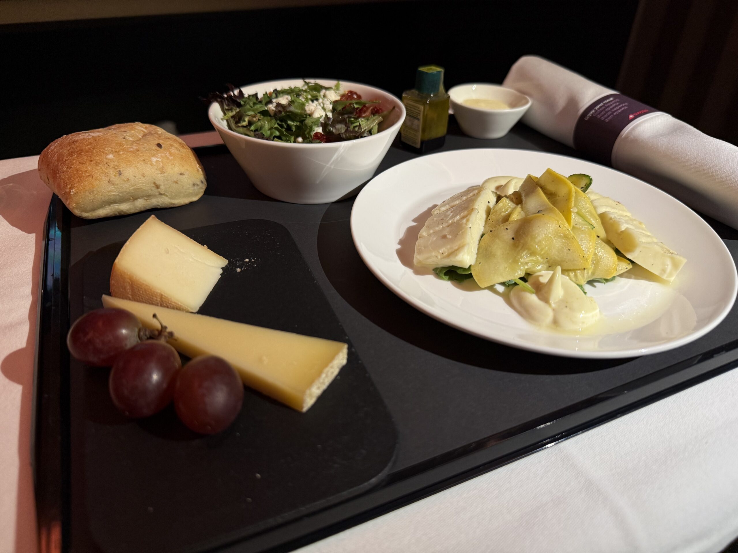 food on a tray