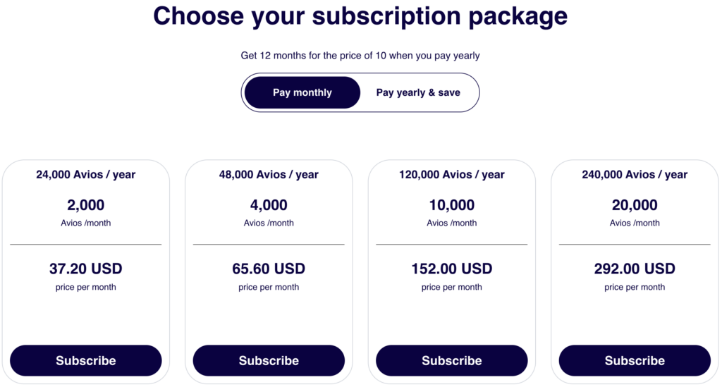Finnair Plus Avios subscription