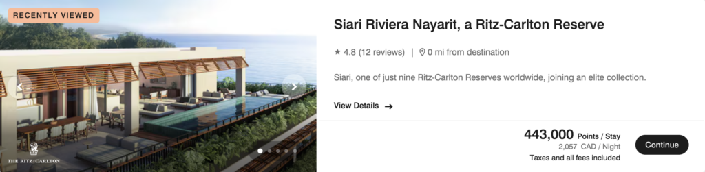 redeem Marriott points at Siari Riviera Nayarit