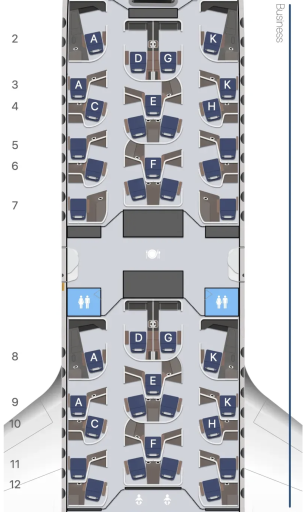 Lufthansa A350 Allegris seatmap