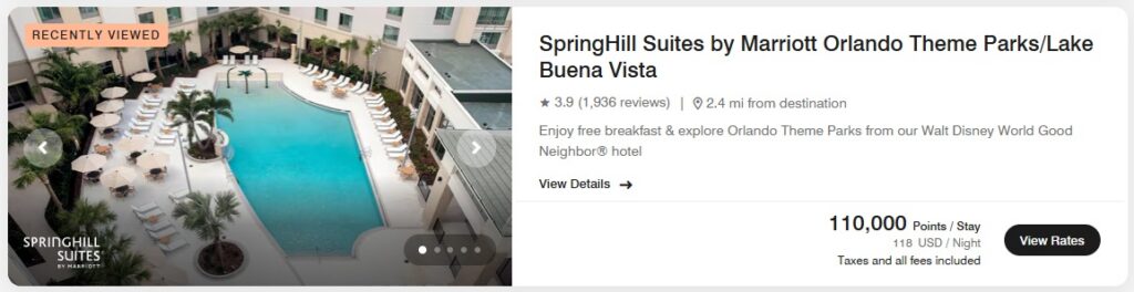 a screenshot of a hotel