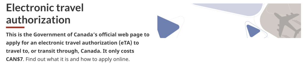 Canada eTA