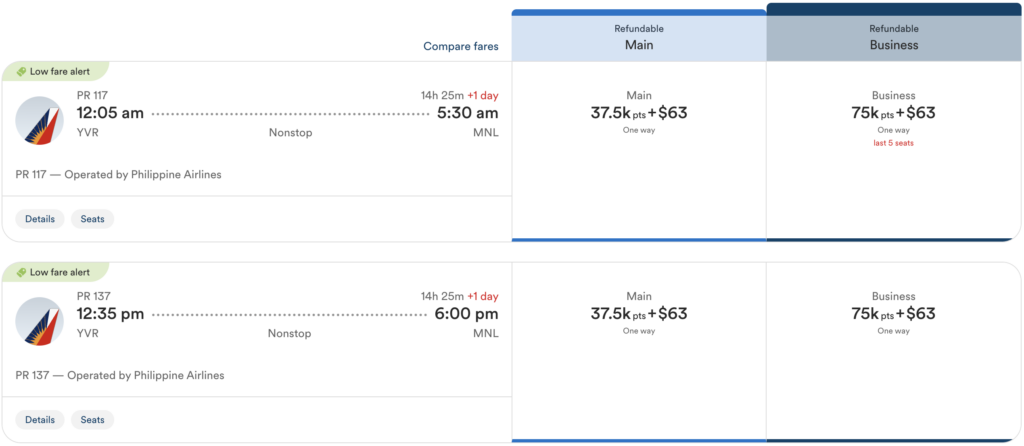 Book Philippine Airlines with Atmos Rewards