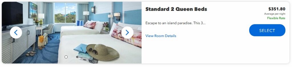 a screenshot of a hotel room