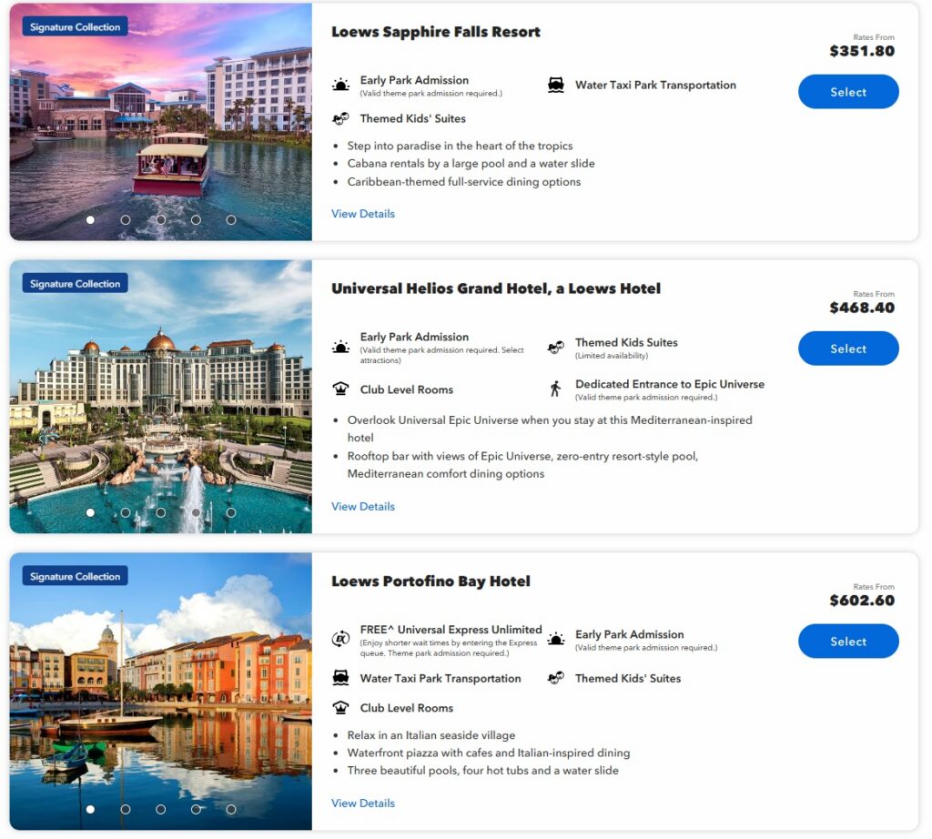 a screenshot of a hotel