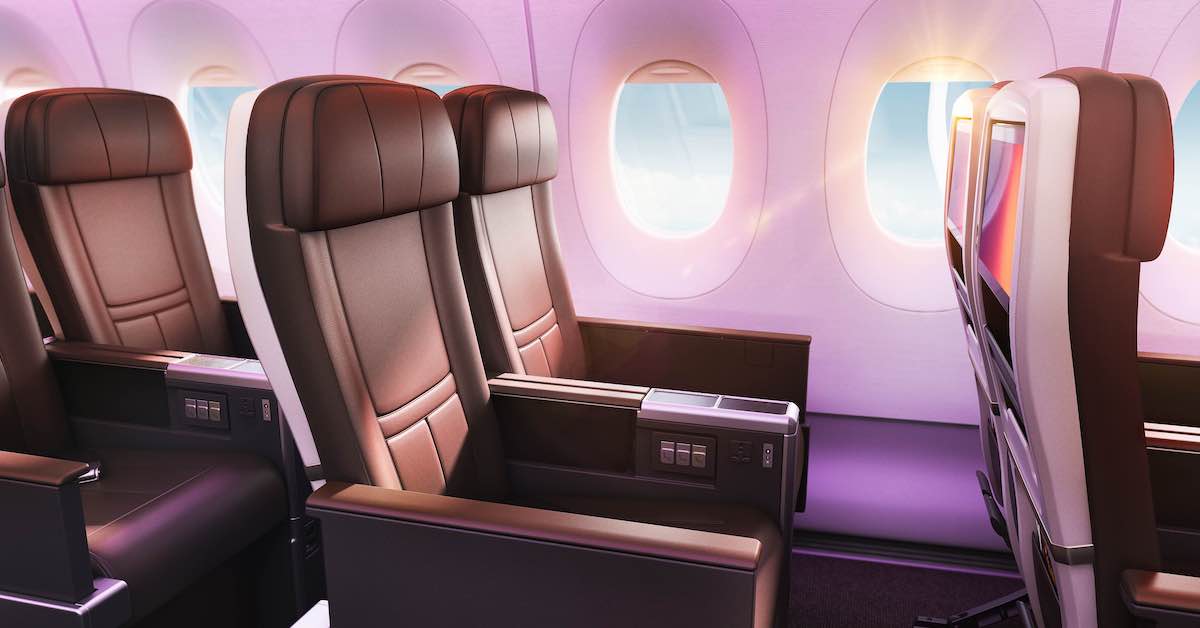 a seat in a plane