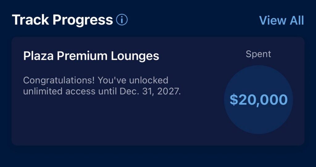 Amex lounge tracker