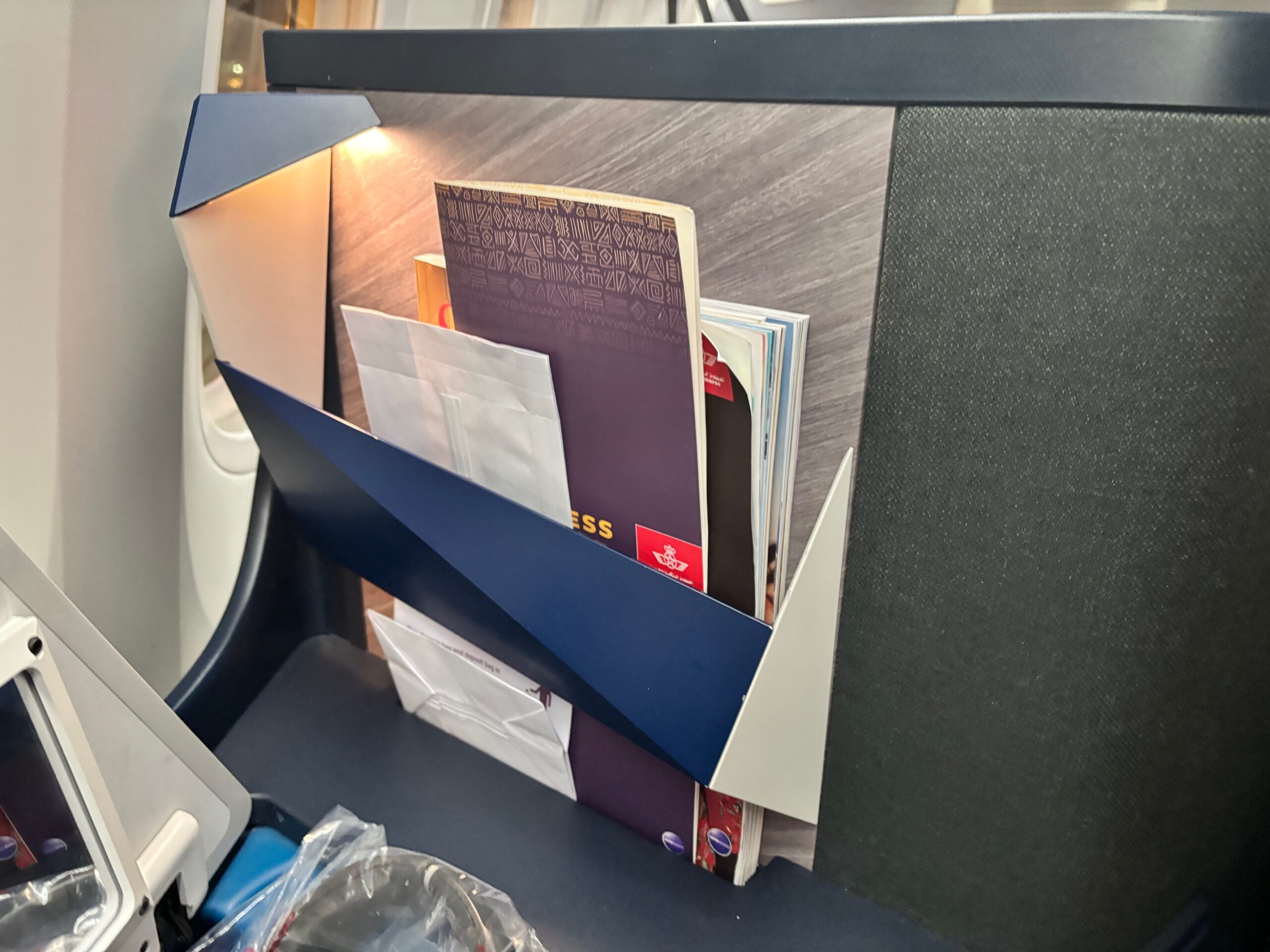 Safety cards and menu