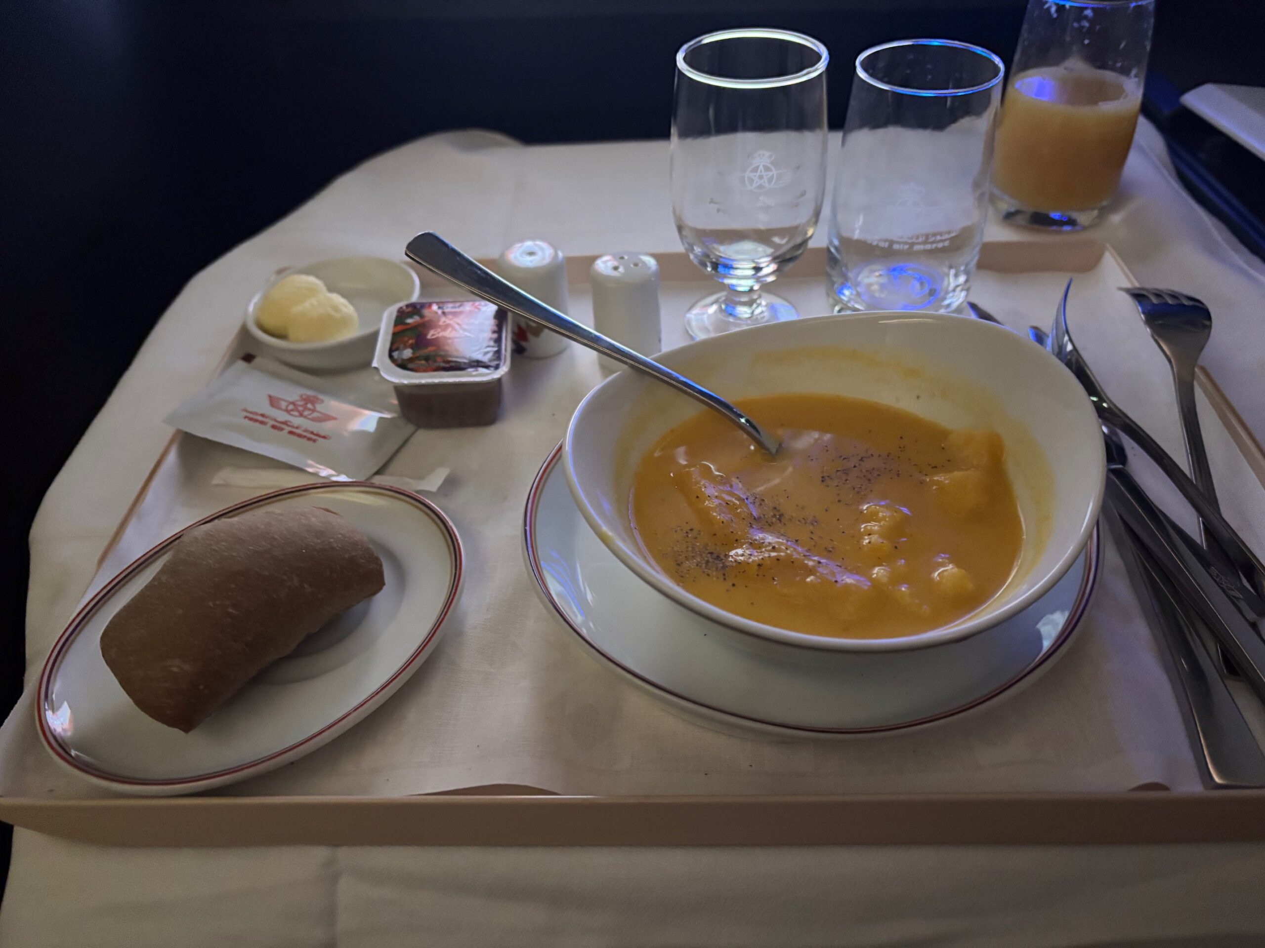 Air Maroc - Butternut cream soup