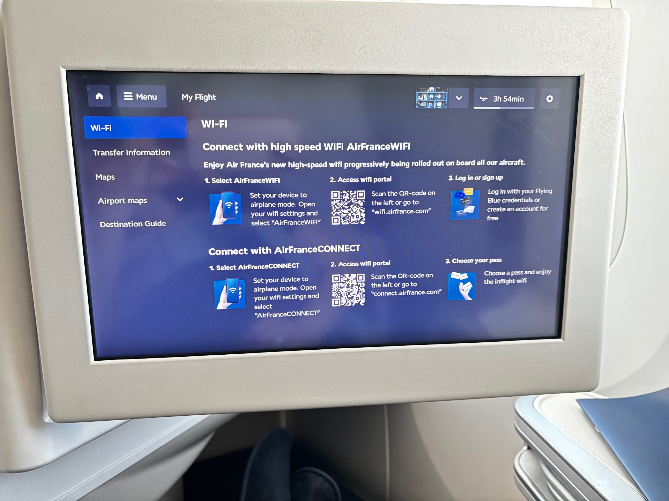 Air France - WiFi for purchase