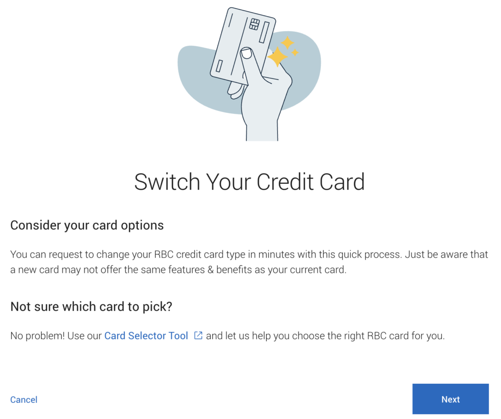 RBC product switch
