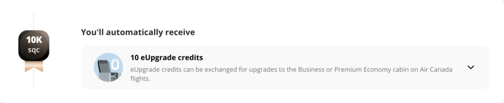 Aeroplan elite status milestone rewards