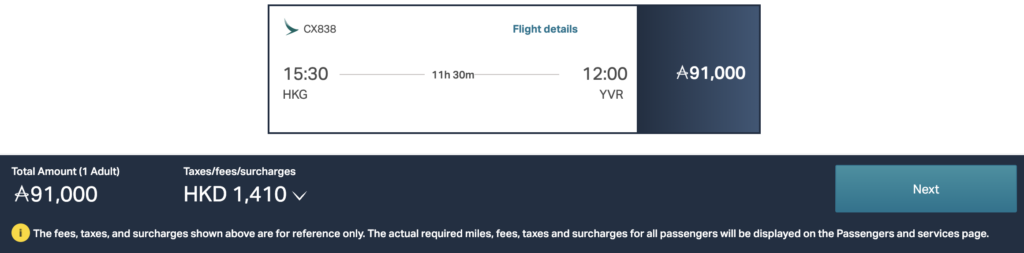 Cathay Pacific Asia Miles