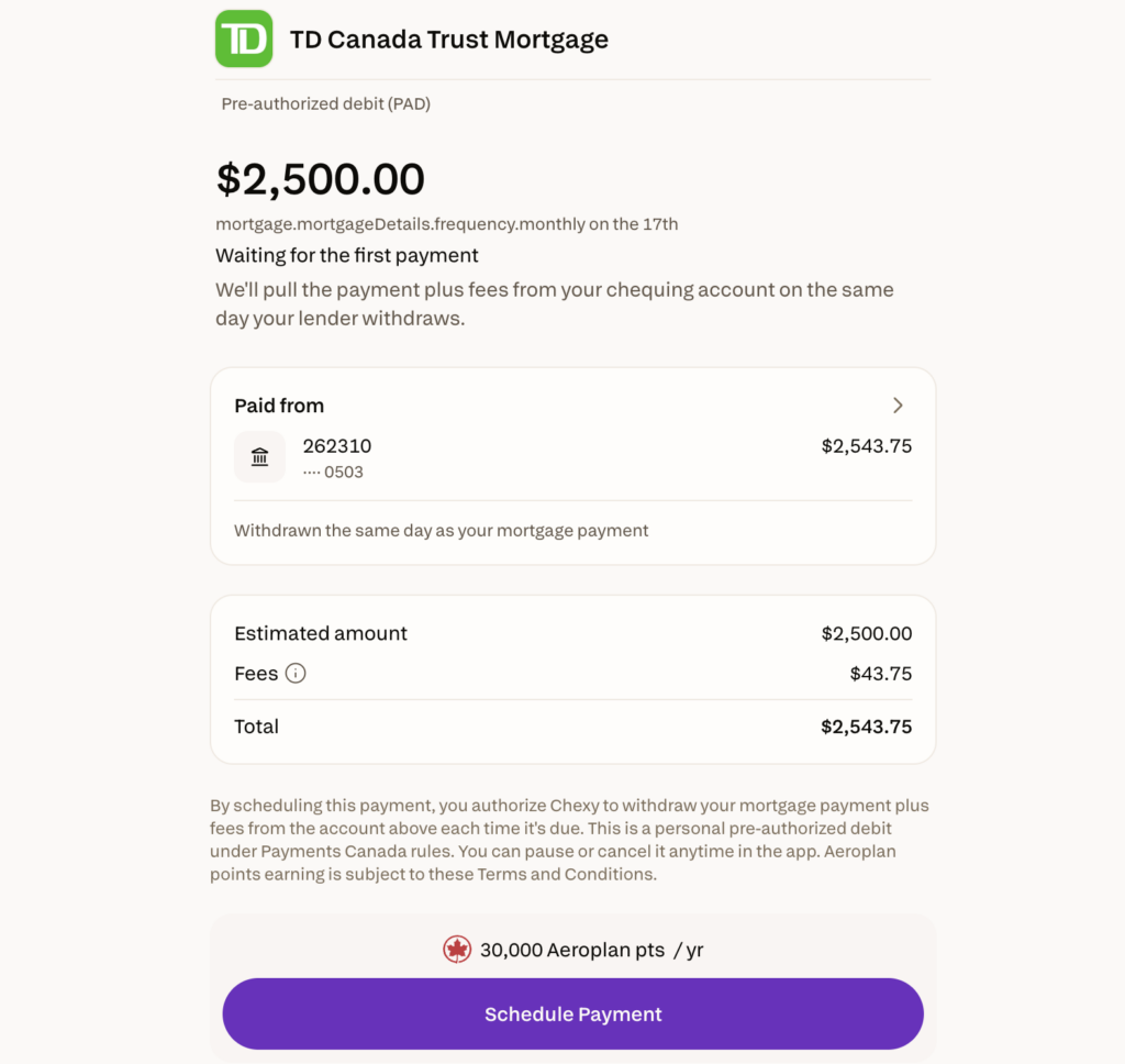 Chexy mortgage
