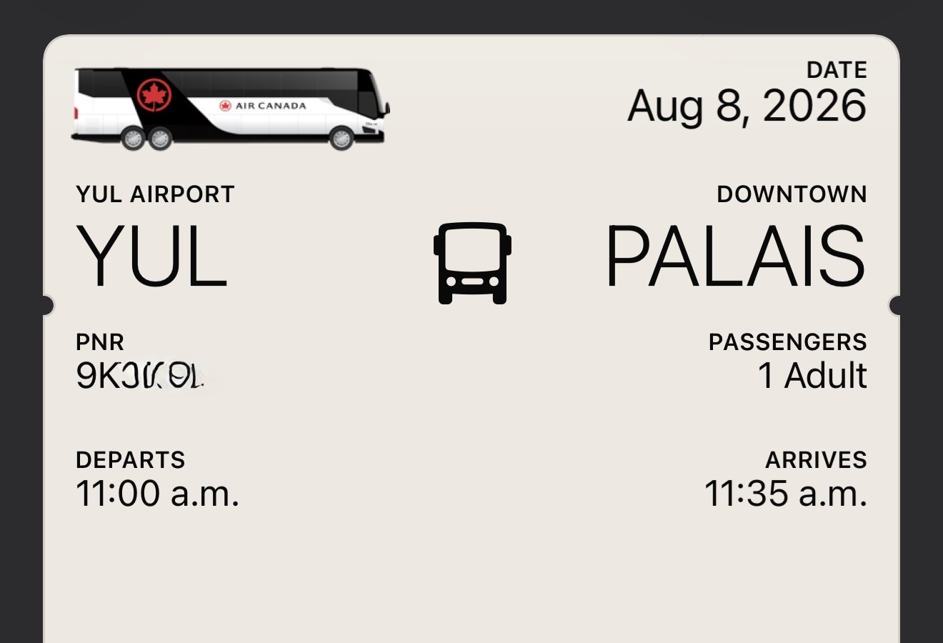 Air Canada City Shuttle review