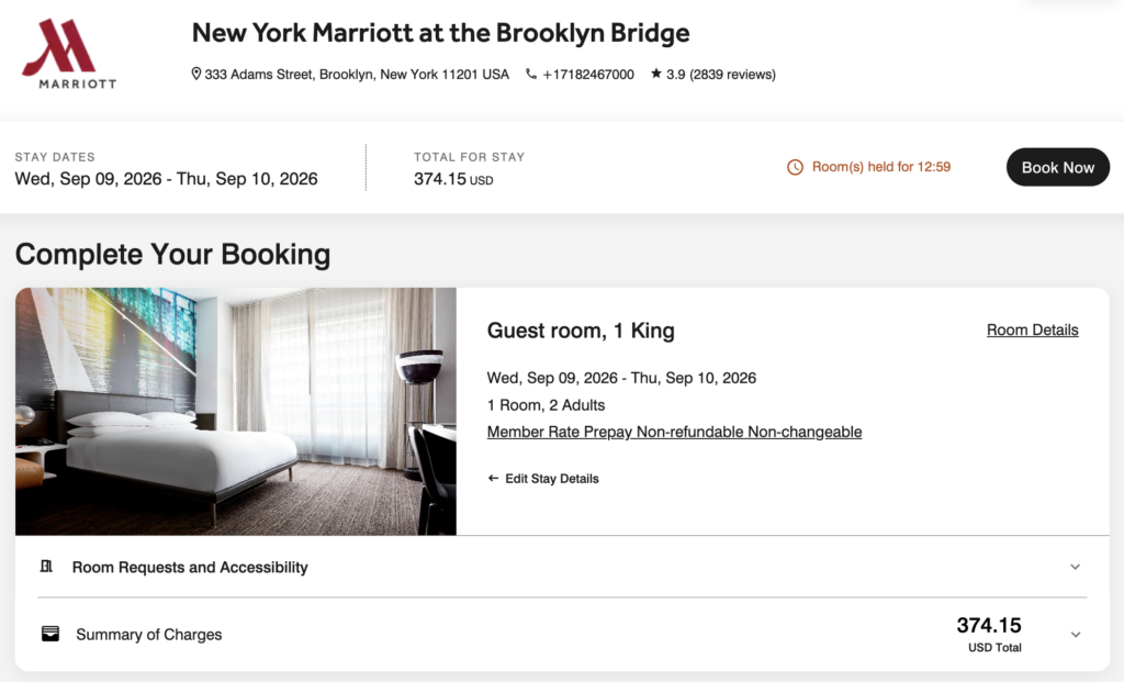 Marriott Uber hotel