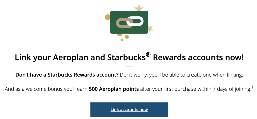 Aeroplan Starbucks