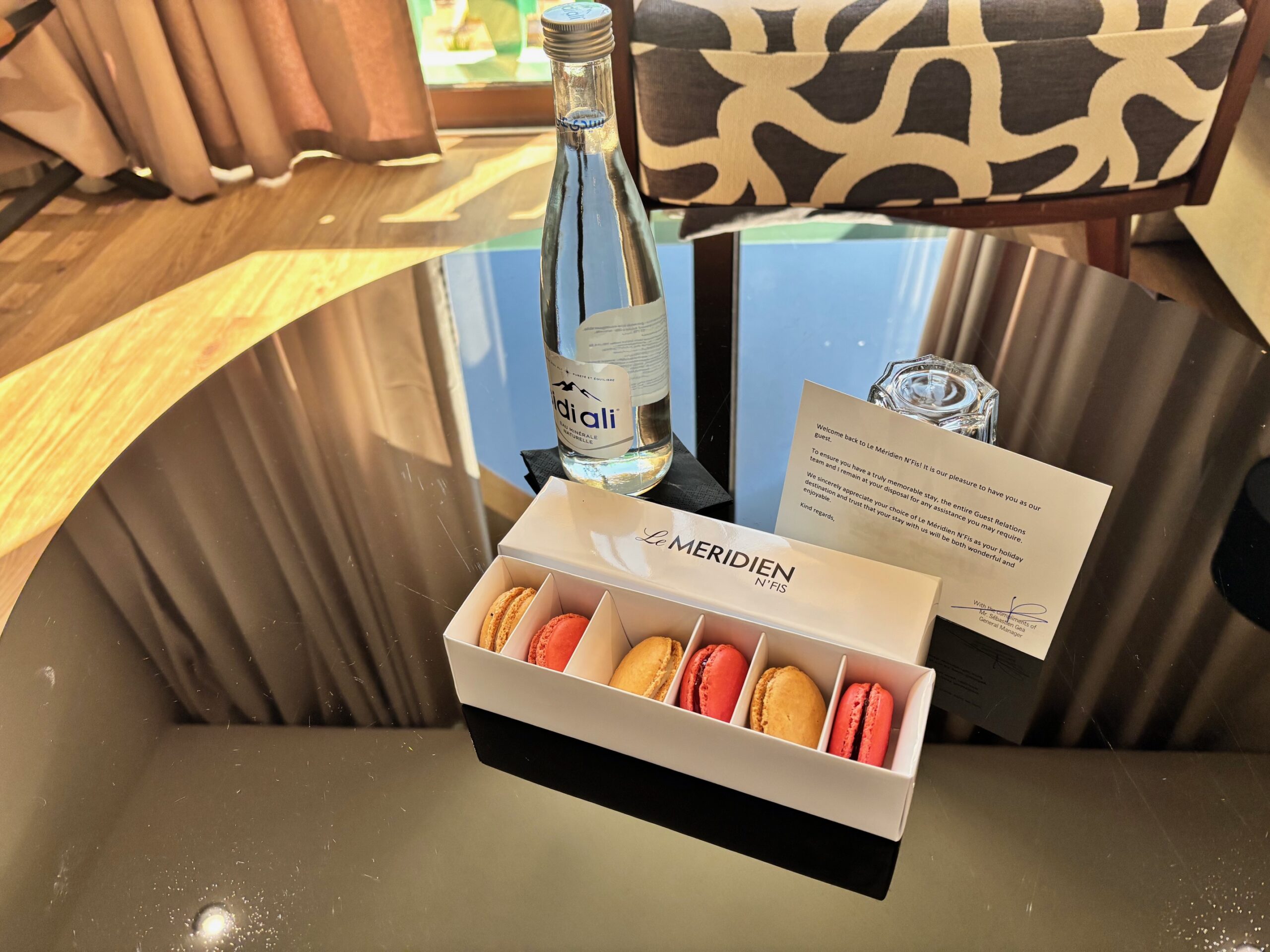 Welcome Amenity of Macarons