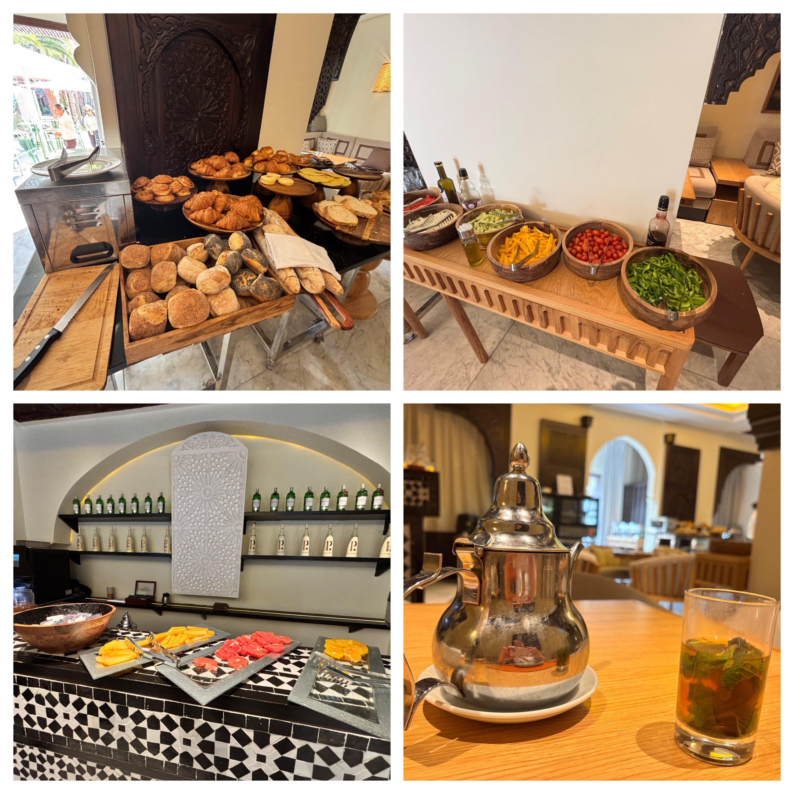 where to stay in Marrakech Buffet Spread