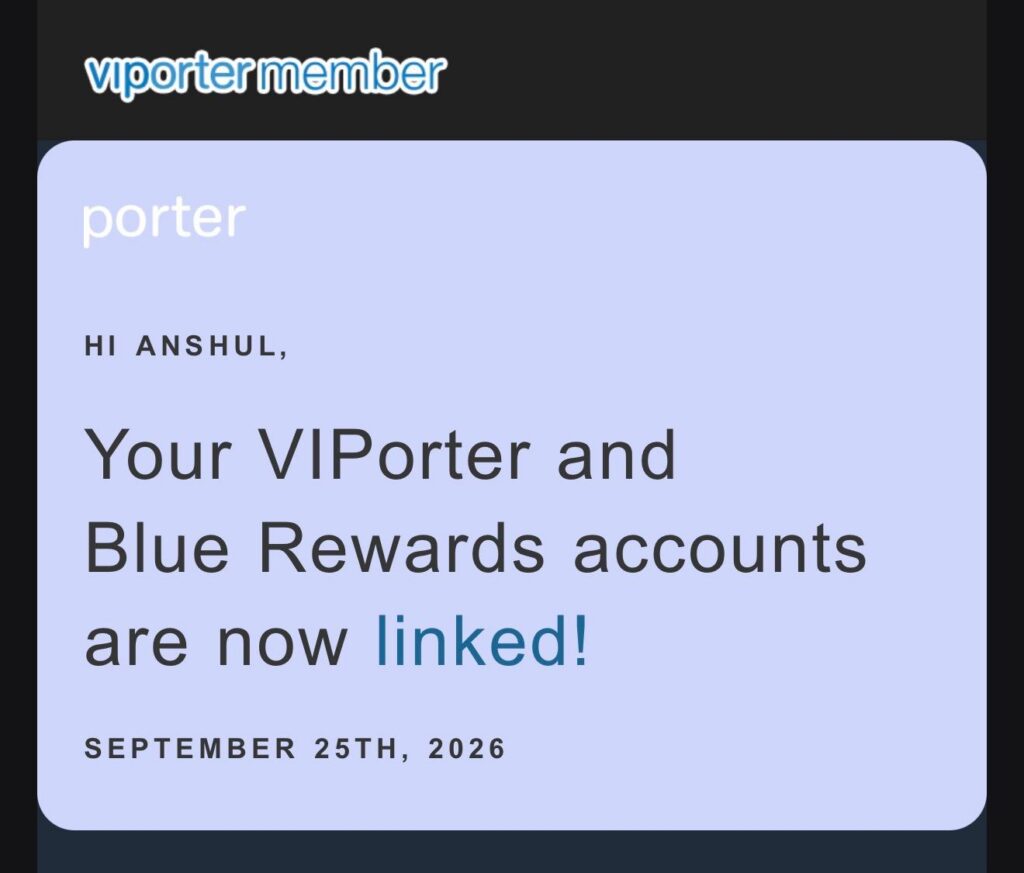 Blue Rewards VIPorter