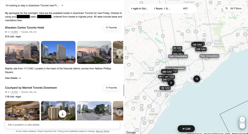 Marriott Ask Bonvoy AI tool