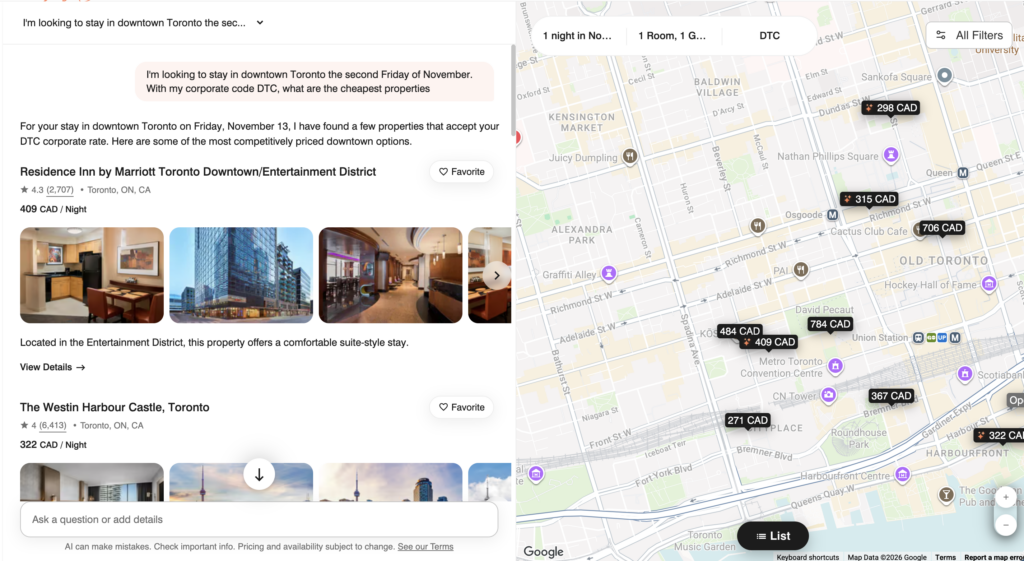 Marriott Ask Bonvoy AI tool
